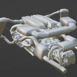 Twin Turbo V10 Engine