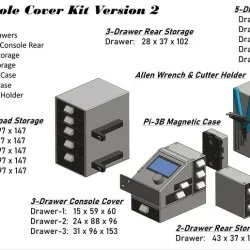 Version 2 Ender 5 Console Cover & Storage Kit