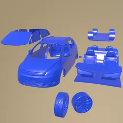 Volkswagen Golf Plus 2011  PRINTABLE CAR IN SEPARATE PARTS