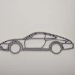 Wall decoration Porsche 911 model 996