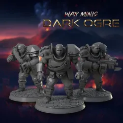 War Minis: War Ogre - Bases and Props