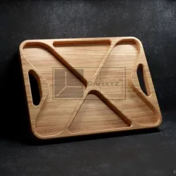 X Tray - CNC Files for Wood (svg, dxf, eps, ai, pdf)