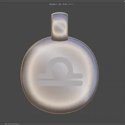 Zodiac Emblems - Libra pendant