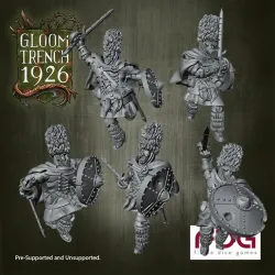 28mm British Empire Highlanders with Sword - Gloom Trench 1926