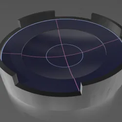 3D model beyblade stadium