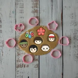 7 STRANGER THINGS 6cm silhouette cookie cutters