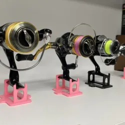 a fishing reel stand