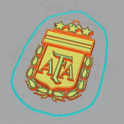 AFA key ring, three stars