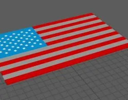 American Flag for multicolor printers