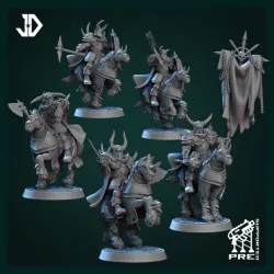 Army of Chaos - 5 riders PACK - Pre-supported