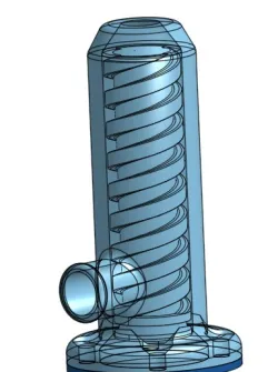 Auger valve for clay