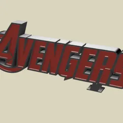 avengers logo light