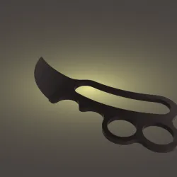 brass knuckles knife