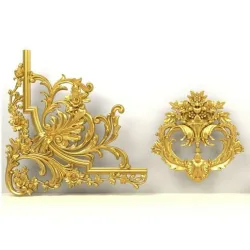 central and corner decor for door