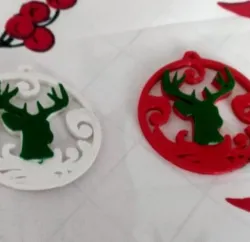 Christmas Sphere with Deer