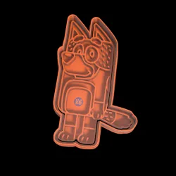 COOKIE CUTTER BLUEY BANDIT BINGO CHILLI COOKIE CUTTER SET