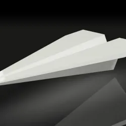 Cool Paper Plane - desktop business card holder