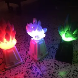 Crystal gemstone lamp (for larp) flashlight