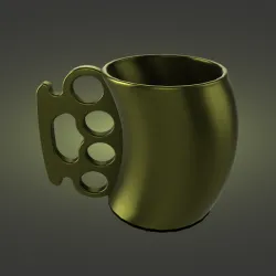 Cup brass knuckles