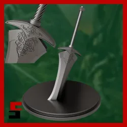 Dark Souls Black Knight Greatsword Figurine