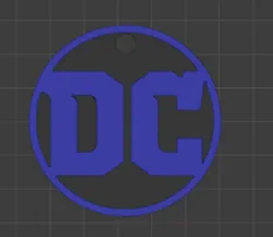 DC comics logo keychain