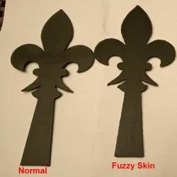 Decorative Fleur de Lis Strap Hinge