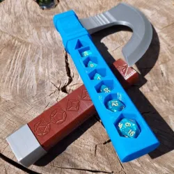 Dice Holder axe - Hacha portadados