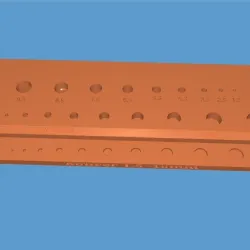 Drill shelf 0.5-10mm 0.5 steps