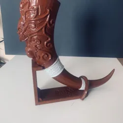 Drinking horn stand / holder for Viking horns etc.