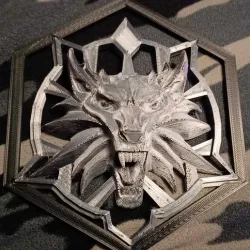 Dual Color Witcher Themed Hexagon