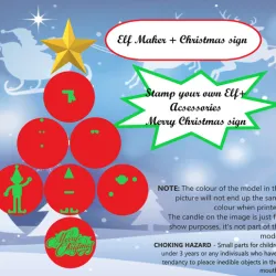 Elf Maker & Christmas sign
