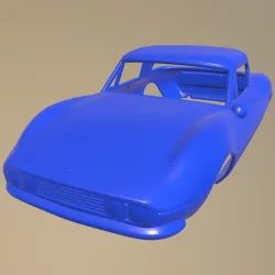 Fiat Dino Spider 2400 1969  PRINTABLE CAR BODY