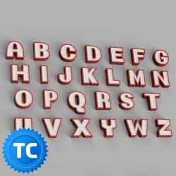 FONT NAMELED TC - NINTENDO - ALPHABET - CREATE ALL WORDS IN LED LAMP