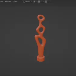 geometric sculpture highpoly