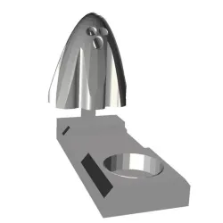 Ghost shade candle holder