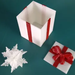 Giftbox & Mini Snowflake bulb
