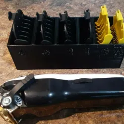 Hair and beard hoof trimmer blade rack