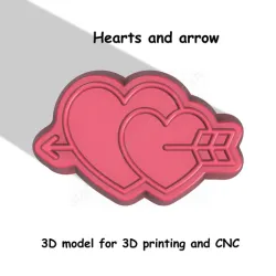 Hearts and arrow Stl File
