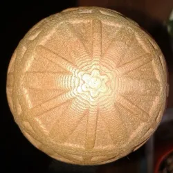 Hiking Pole handle - spherical Kikuchi map