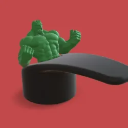 hulk tap water handle for kids 3D print model