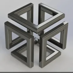 impossible print, infinity cube