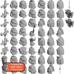 Inconsiderately Loud Space Soldier Parts - Compatible with Udos Customizer