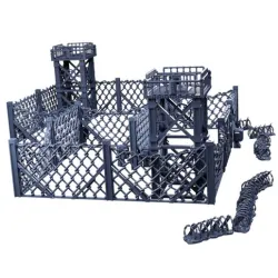Industrial Chain Link Fences And Watch Towers For Sci Fi/Industrial Tabletop Terrain And Dioramas