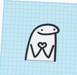 Key ring of flork in love