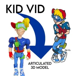 Kid Vid Burger King Kids Club Action Figure