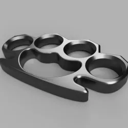 Knuckle Duster Keychain Trinket
