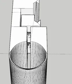 lantern support rail 22 mm 90° rail