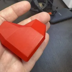 Legends of Zelda Life Force Heart Low Poly container "twist" together