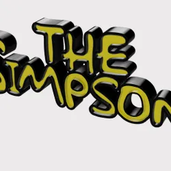 logo the simpsons luminous