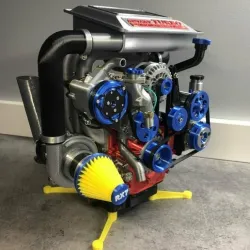 Mazda RX7 Wankel Rotary Engine 13B-REW Remix